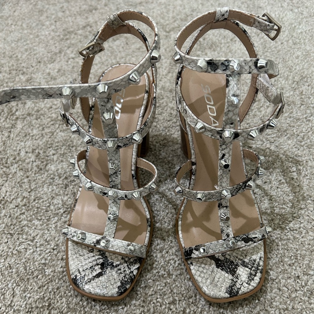 Soda Snake Stud Heel
